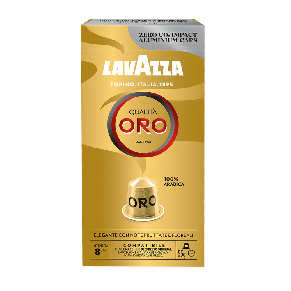 Кофе в капсулах для Nespresso Original Lavazza Qualita Oro 10 штук в упаковке