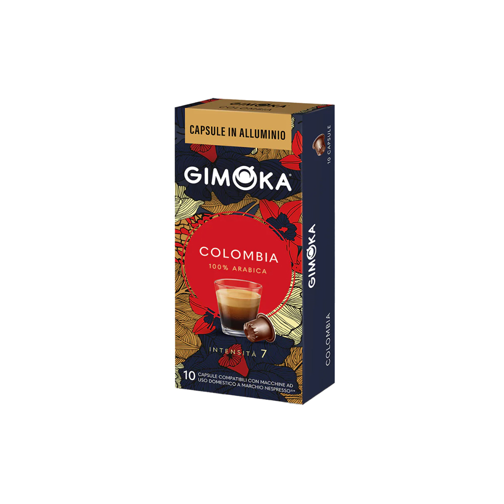 Кофе в капсулах для Nespresso Original Арабика Gimoka Colombia 10 штук в упаковке