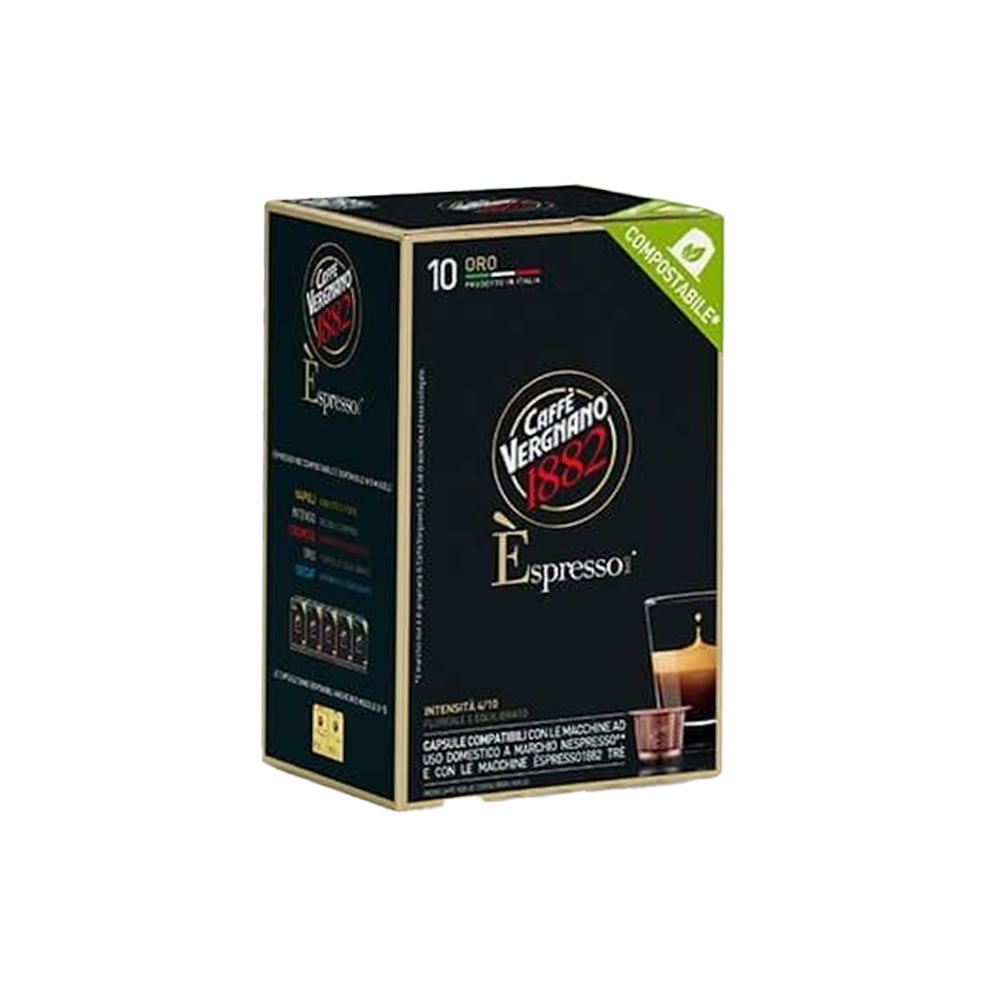 Кофе в капсулах для Nespresso Original Арабика и Робуста Vergnano Oro 10 штук в упаковке