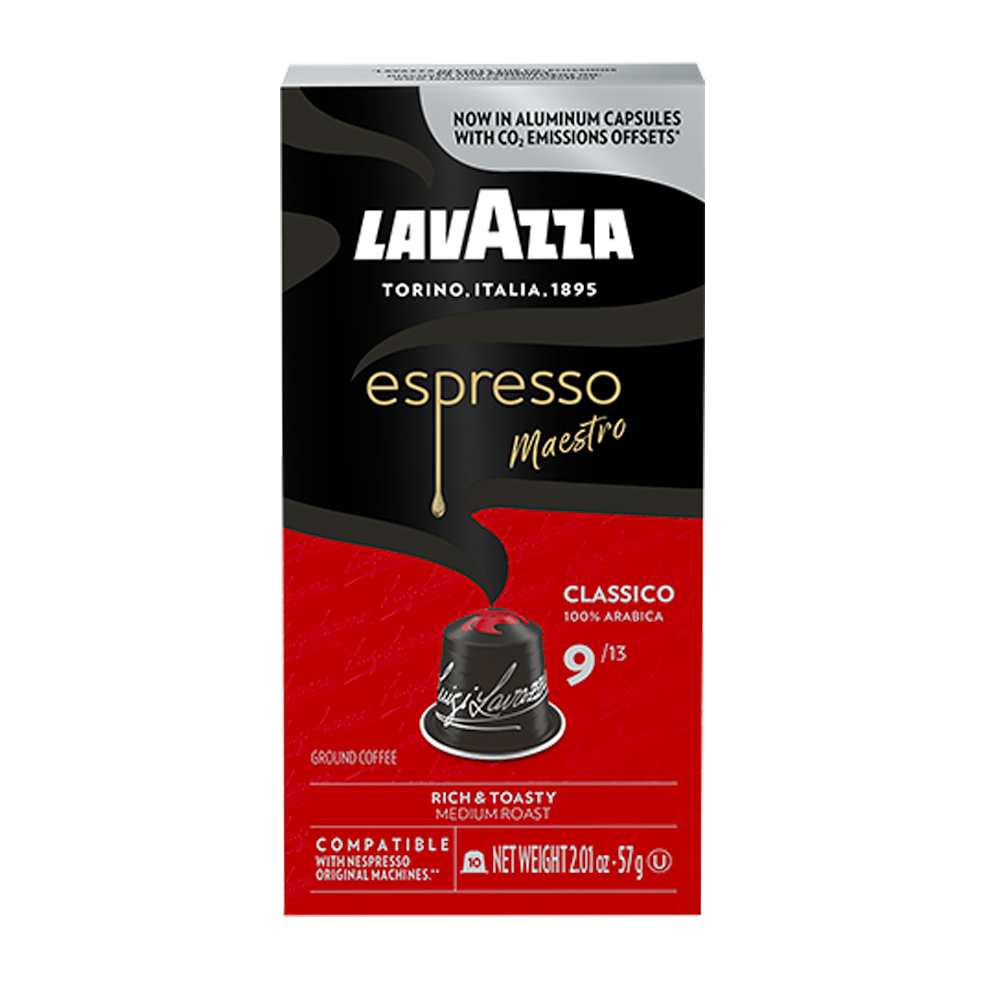 Кофе в капсулах для Nespresso Original Арабика Lavazza Maestro Classico 10 штук в упаковке