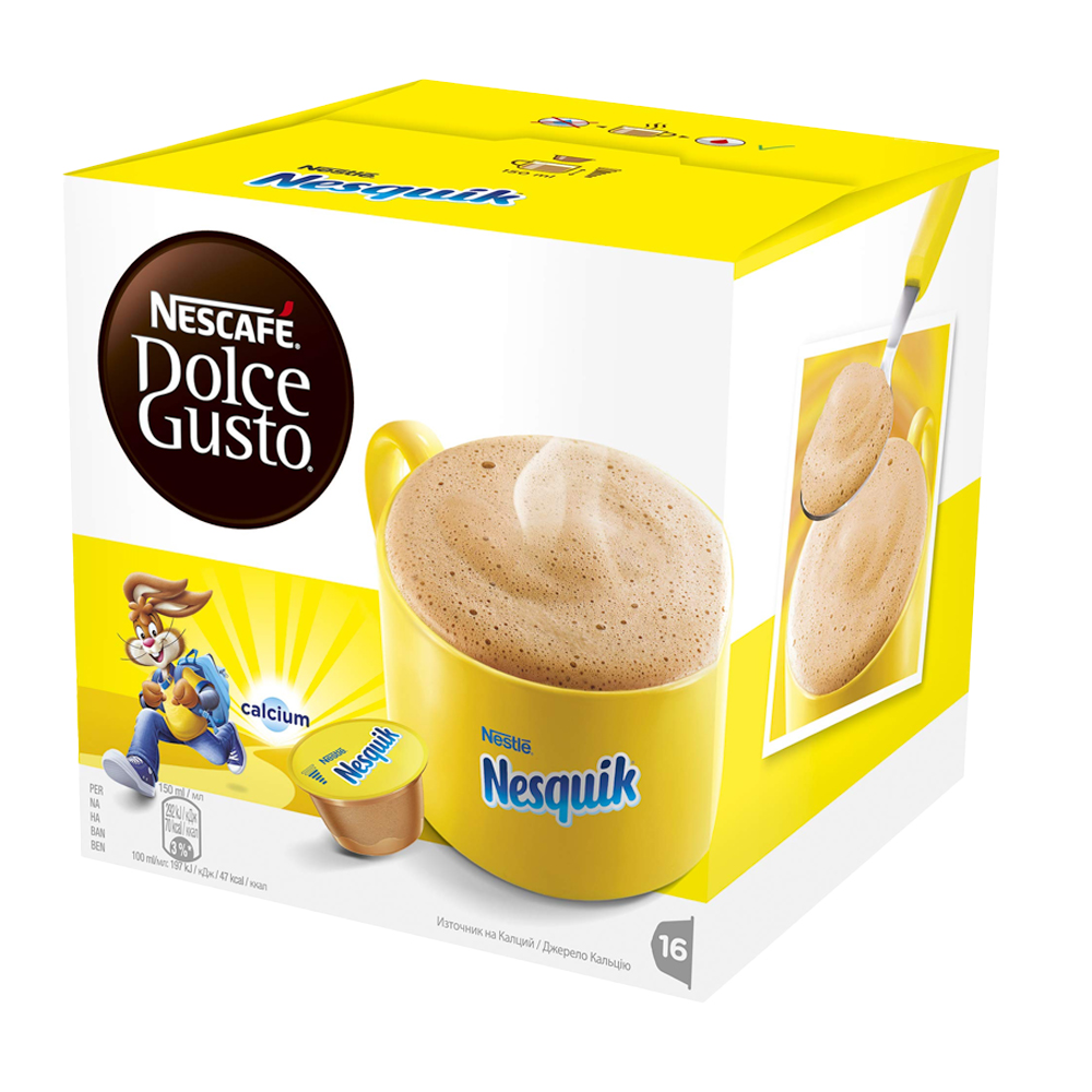 Горячий шоколад Dolce Gusto Nescafe Nesquik 16 штук в упаковке