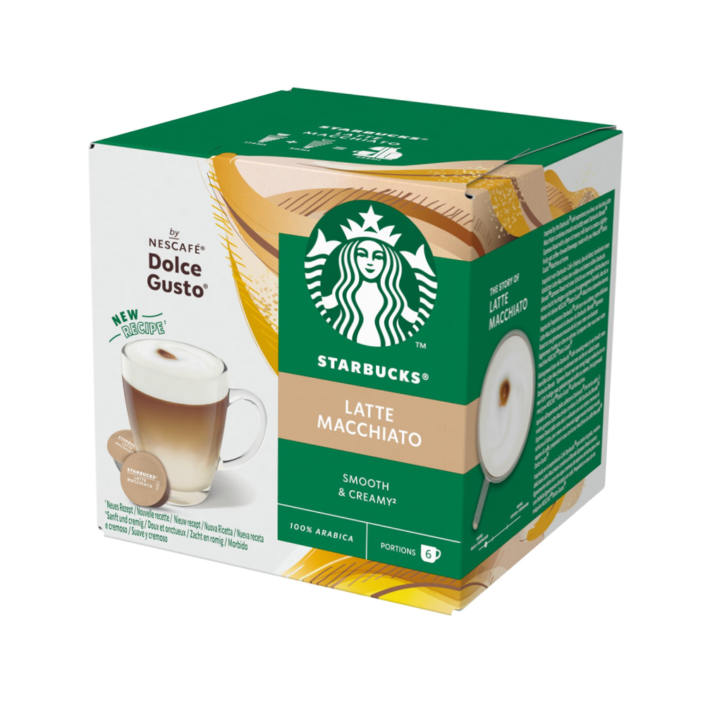 Кофе в капсулах для Dolce Gusto Арабика Starbucks Latte Macchiato 12 порций в упаковке
