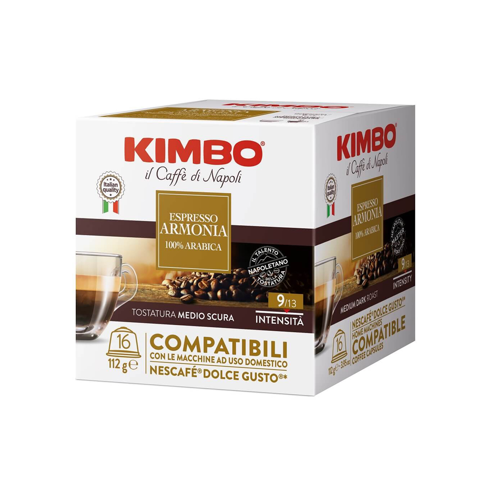 Кофе в капсулах для Dolce Gusto Арабика Kimbo Armonia 100% Arabica 16 штук в упаковке