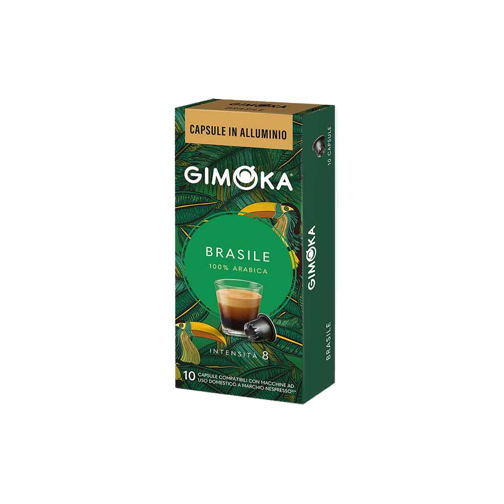 Кофе в капсулах для Nespresso Original Арабика Gimoka Brasile 10 штук в упаковке