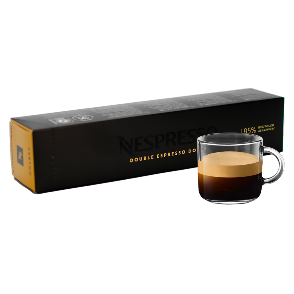 Кофе в капсулах для Nespresso Vertuo Арабика Double Espresso Dolce 10 штук в упаковке