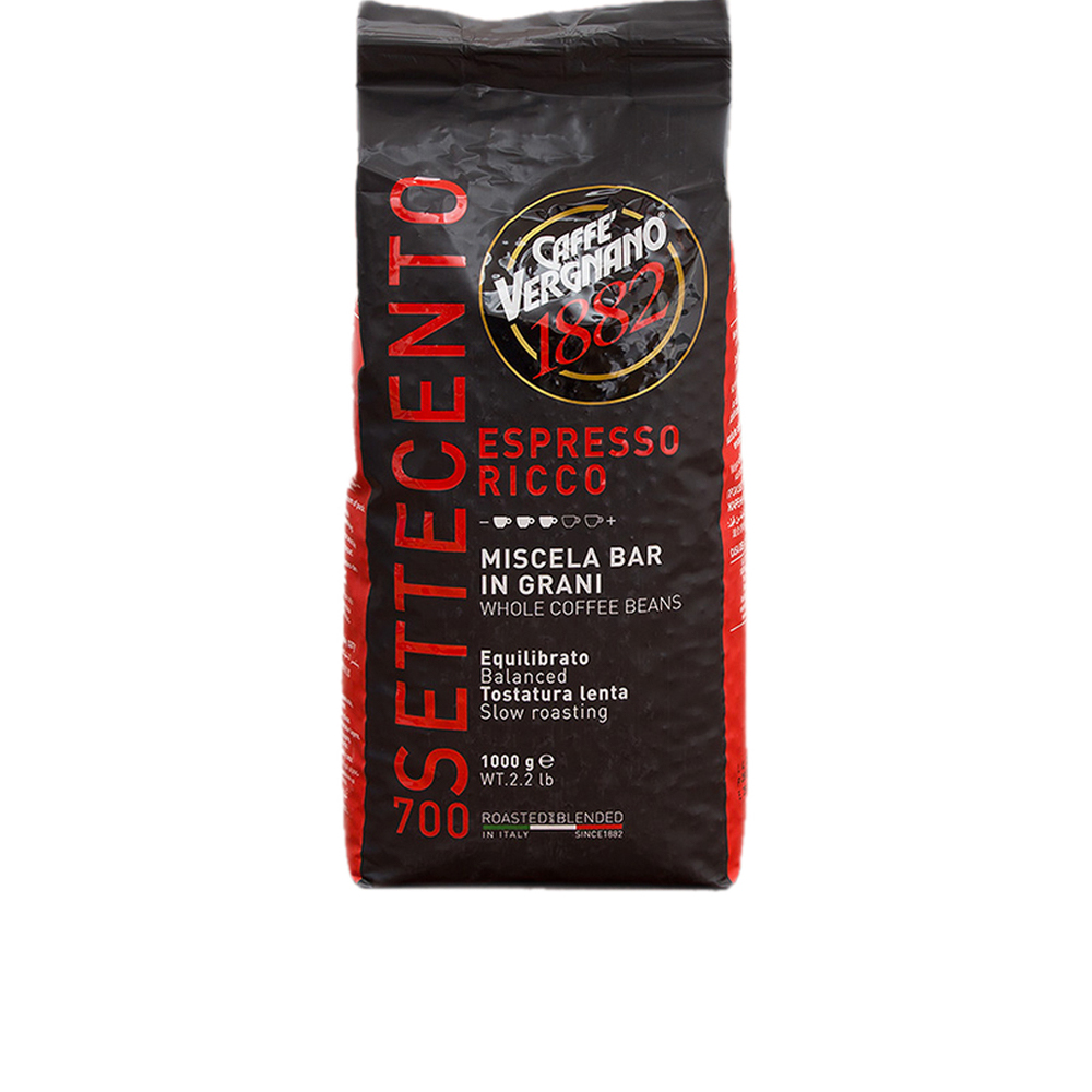 Кофе Зерновой Арабика Робуста Vergnano Espresso Ricco 1 кг