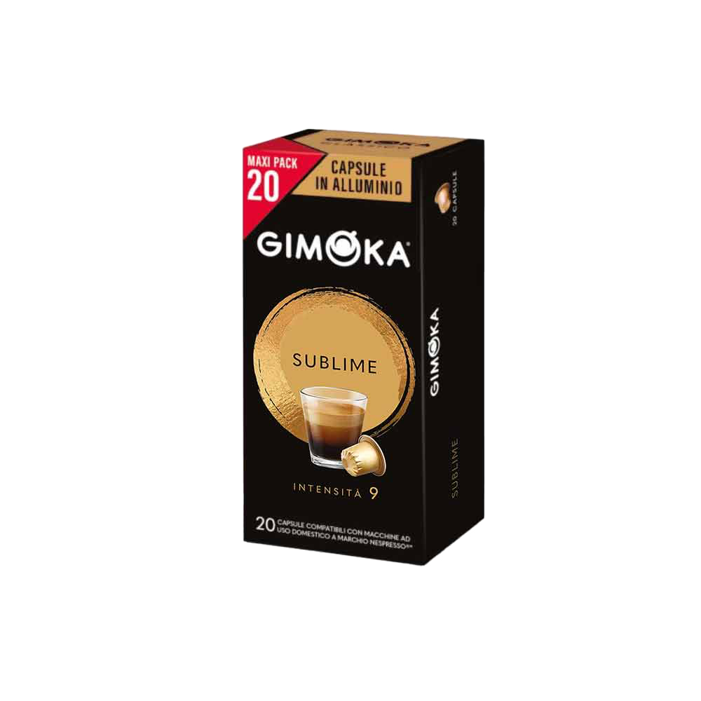 Кофе в капсулах для Nespresso Original Арабика и Робуста Gimoka Sublime 20 штук в упаковке