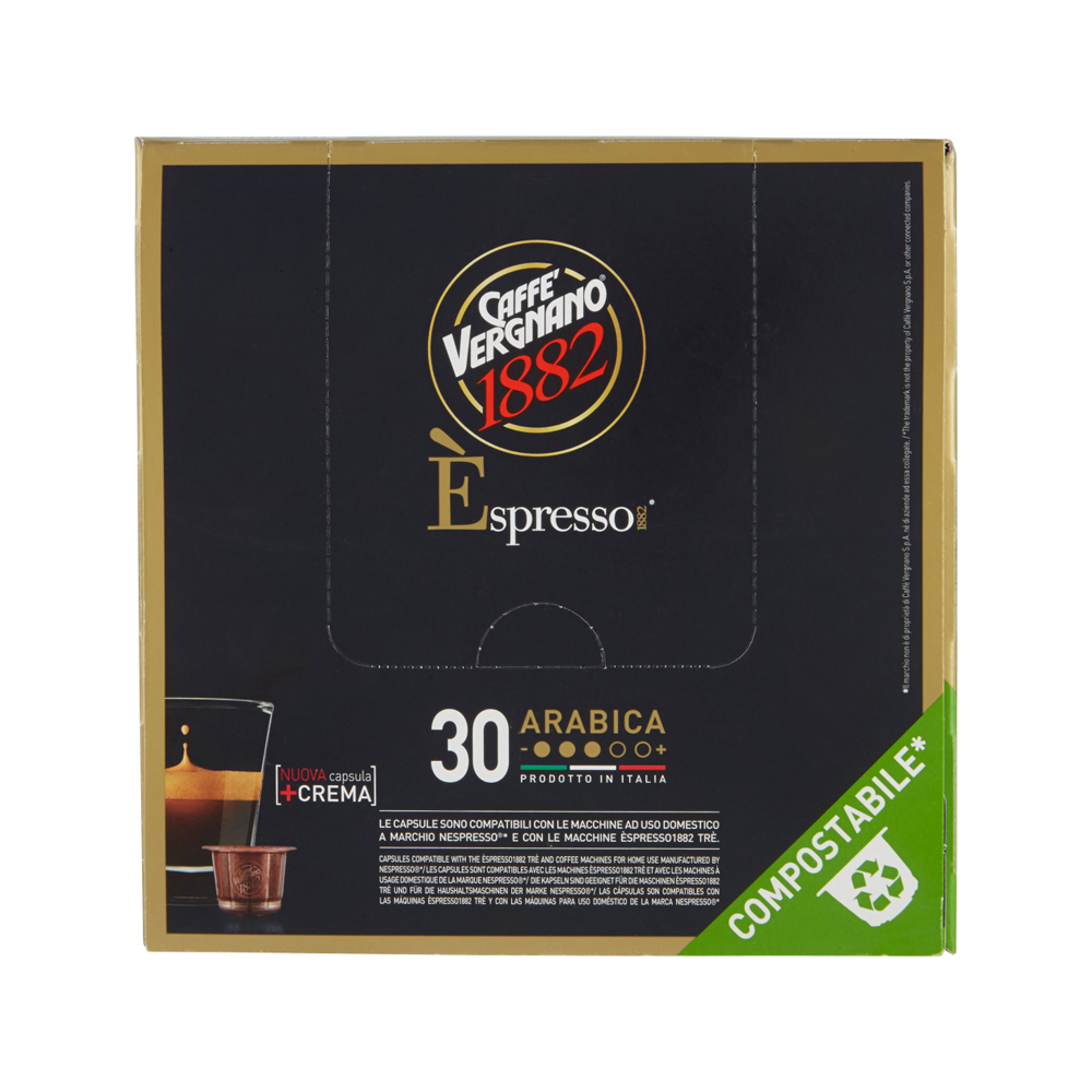 Кофе в капсулах для Nespresso Original Арабика Vergnano Arabica 30 штук в упаковке