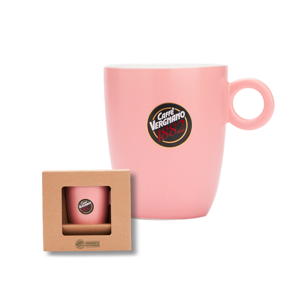 Чашка Vergnano Pink Mug 310 мл в подарочной упаковке