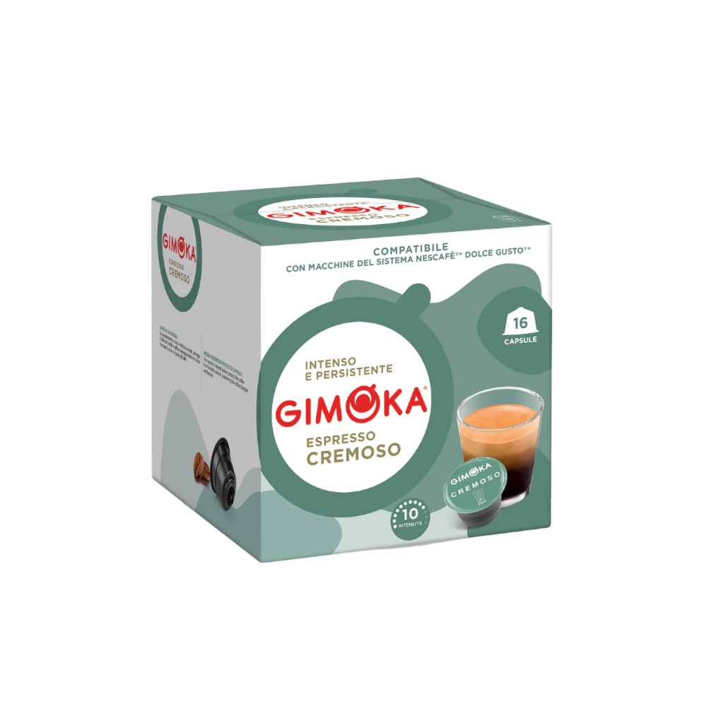 Кофе в капсулах для Dolce Gusto Арабика и Робуста Gimoka Espresso Cremoso 16 штук в упаковке