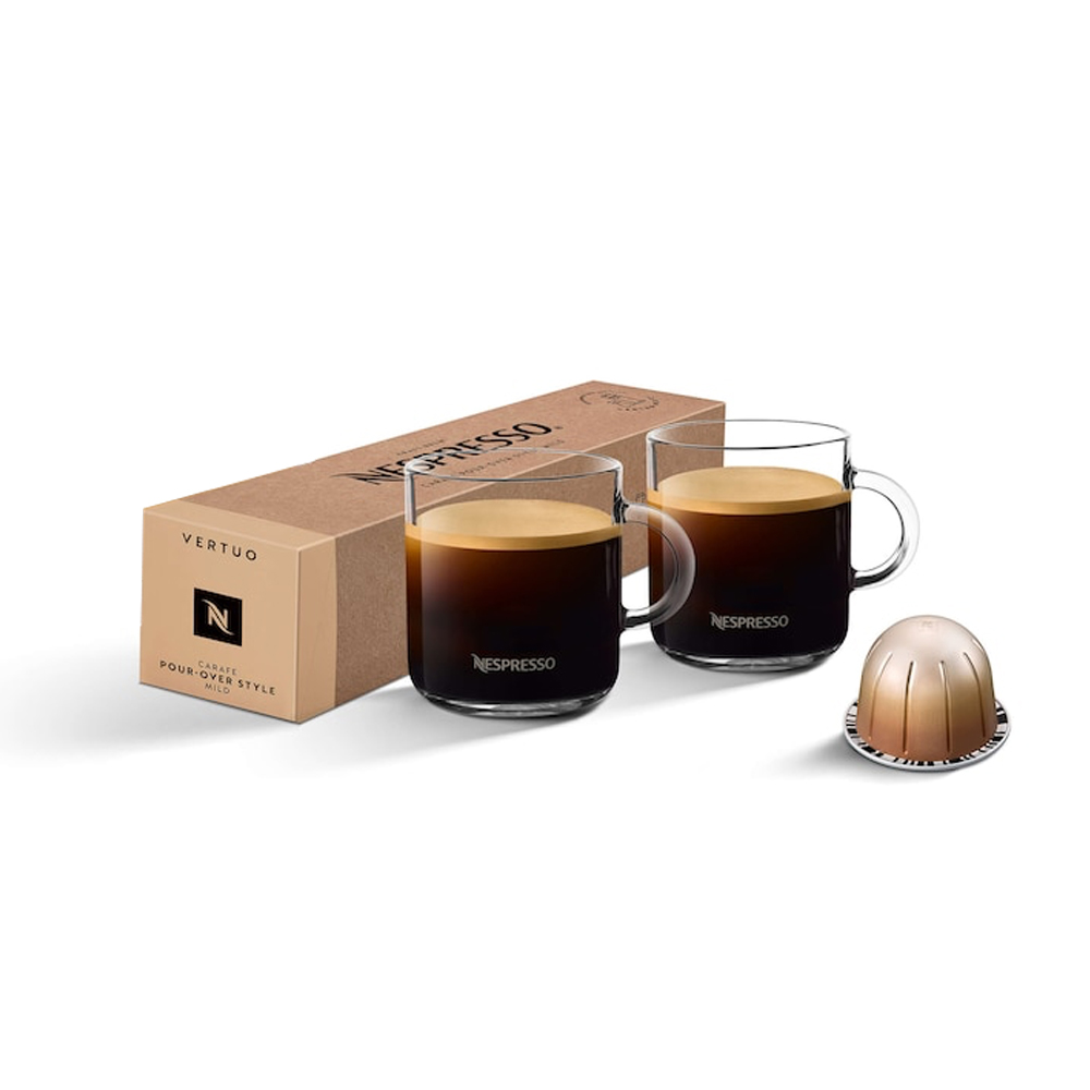 Кофе в капсулах для Nespresso Vertuo Арабика Carafe Pour-Over Style Mild 10 штук в упаковке