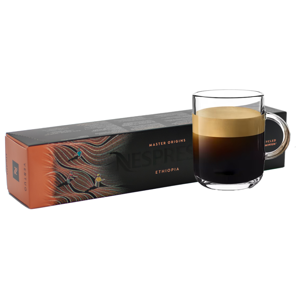 Кофе в капсулах для Nespresso Vertuo Арабика Master Origin Ethiopia 10 штук в упаковке