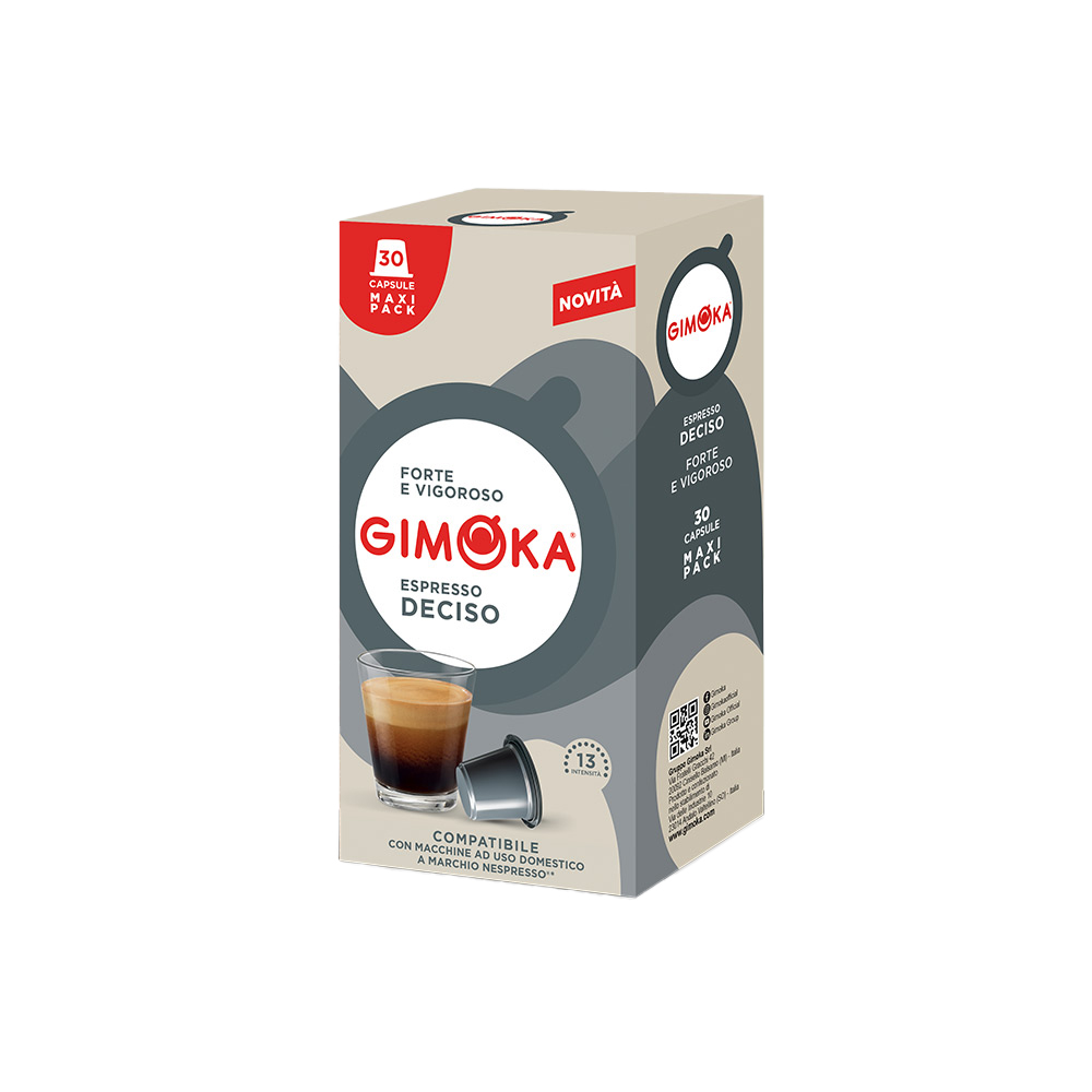 Кофе в капсулах для Nespresso Original Арабика и Робуста Gimoka Deciso 30 штук в упаковке