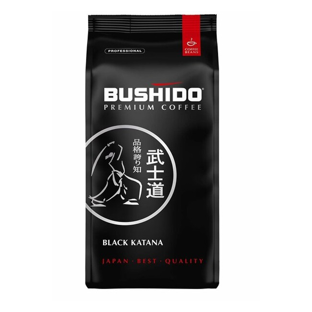 Кофе зерновой Bushido Black Katana 100% Арабика 1 кг