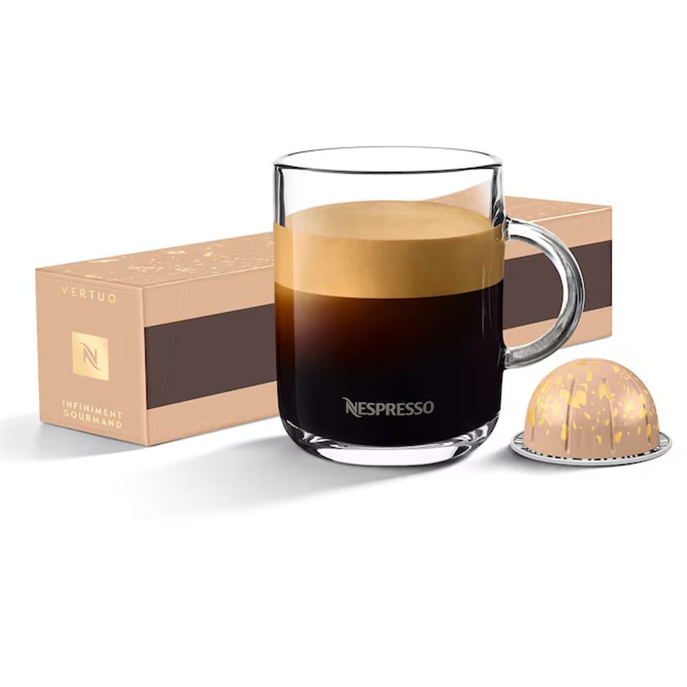 Кофе капсульный Vertuo Nespresso Infiniment Gourmand Saveur Noisette 100% Арабика 10 штук