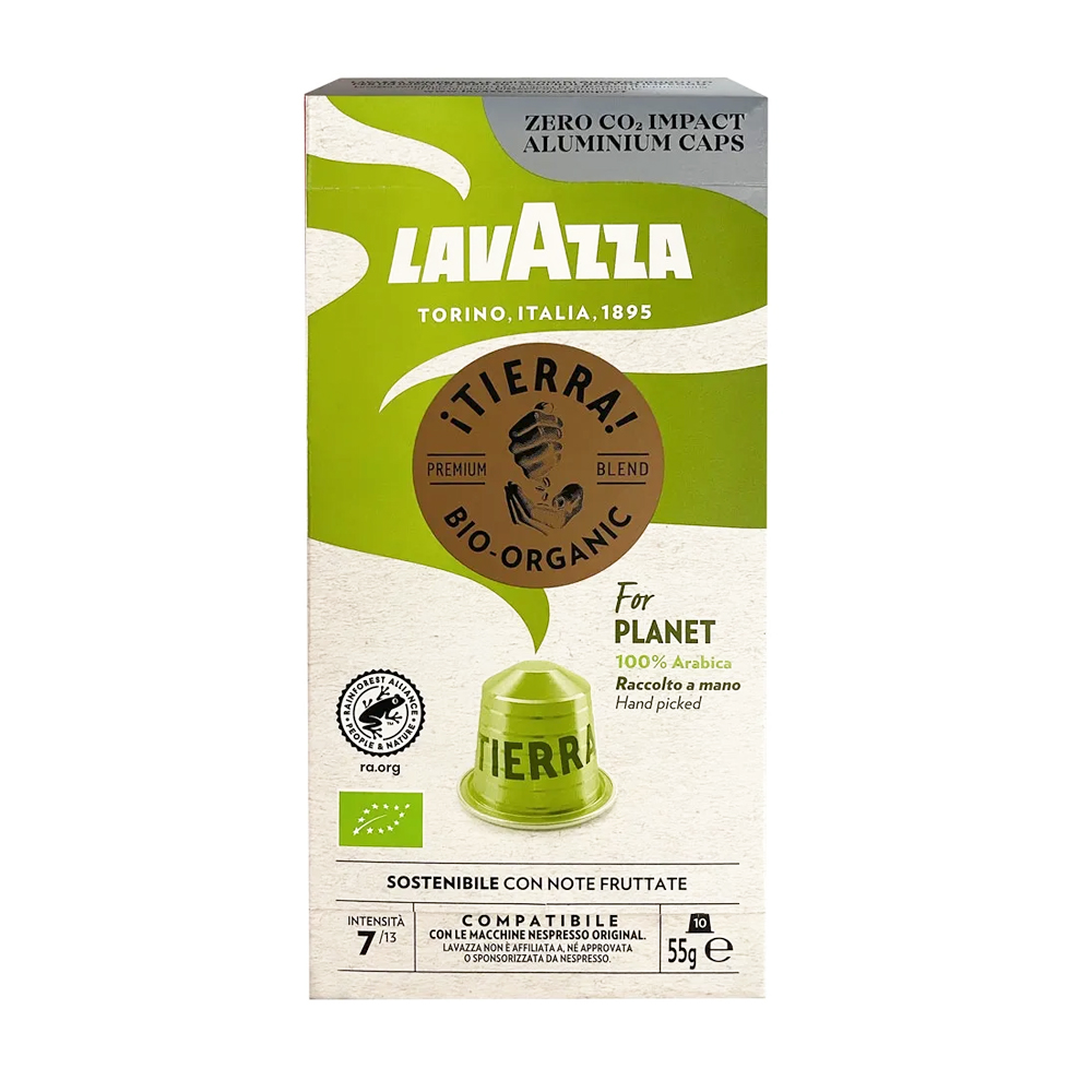 Кофе в капсулах для Nespresso Original Lavazza Tierra Bio Organic 10 штук в упаковке