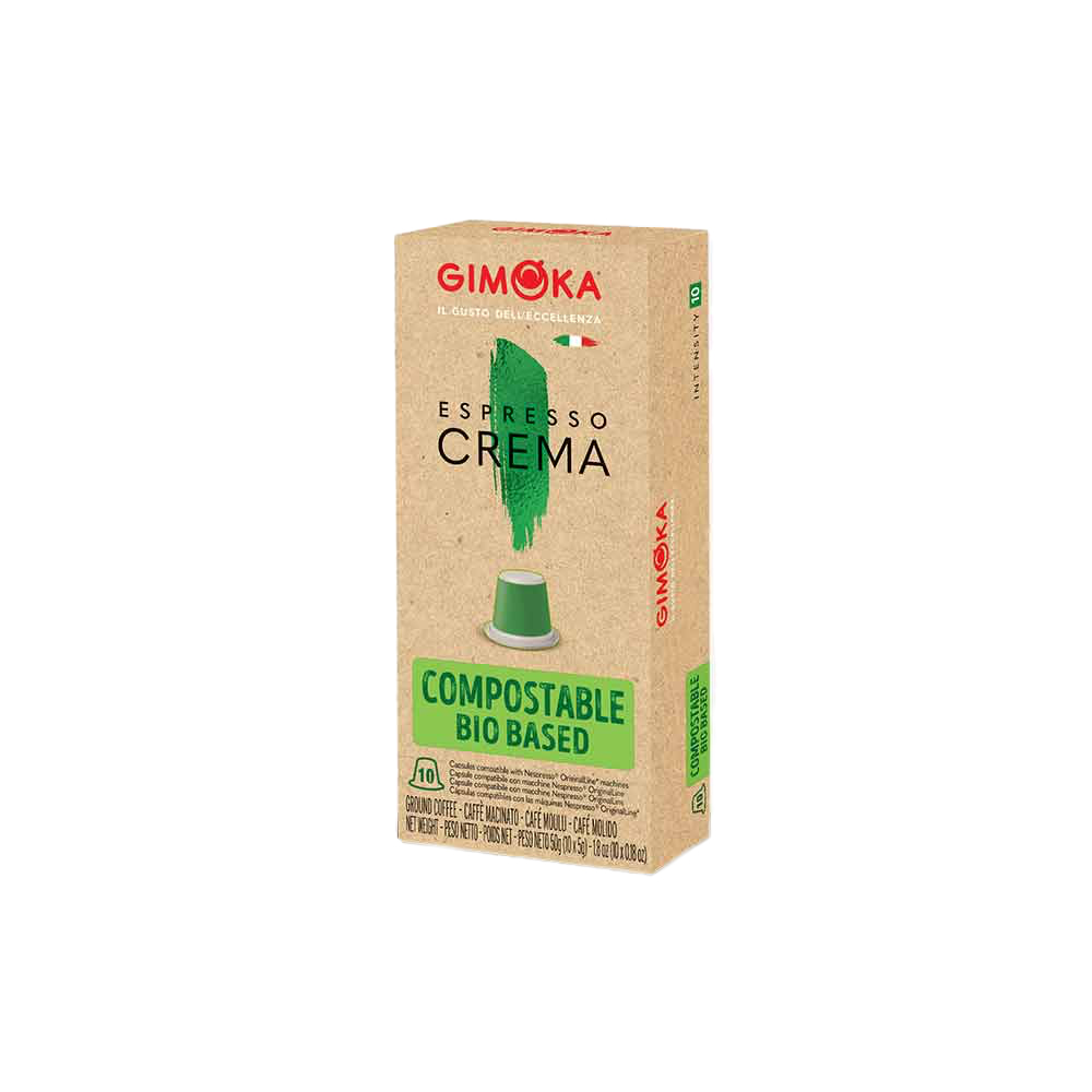 Кофе в капсулах для Nespresso Original Арабика и Робуста Gimoka Bio Crema 10 штук в упаковке