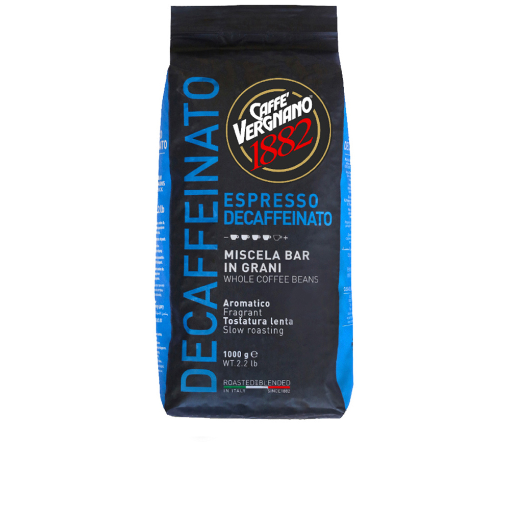 Кофе Зерновой 100% Арабика Vergnano Decaffeinato 1 кг