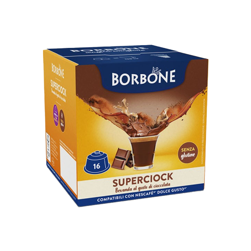 Горячий шоколад в капсулах Borbone Superciock для Dolce Gusto  16 капсул