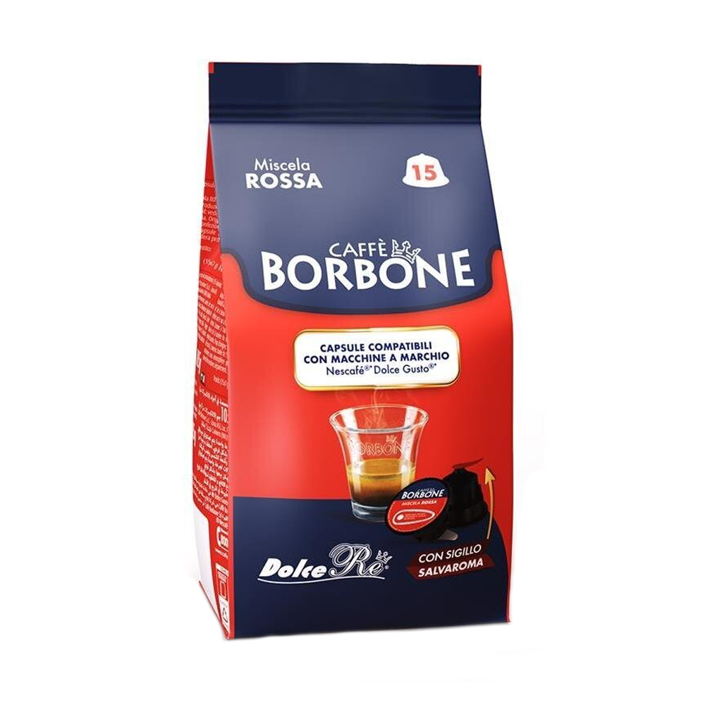 Кофе в капсулах Borbone Red Blend для Dolce Gusto 100% Робуста 90 капсул