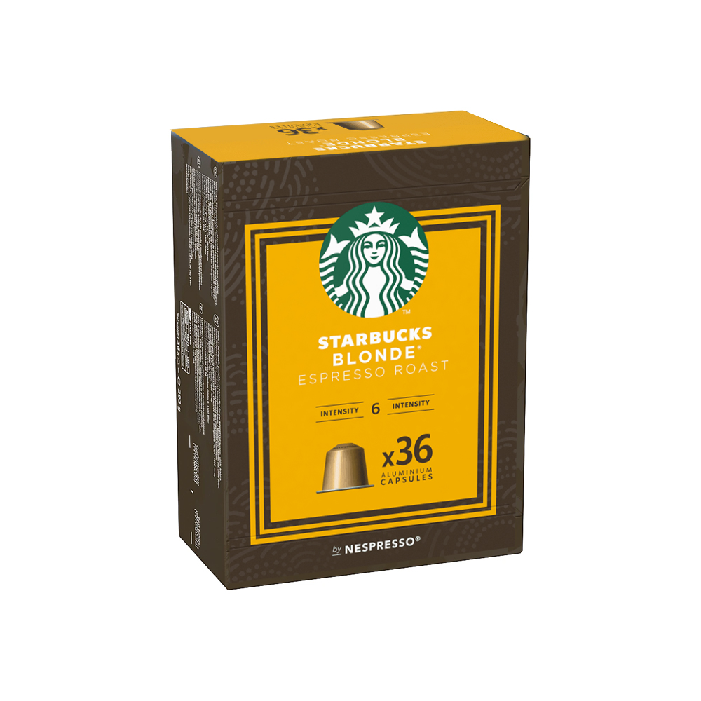 Кофе в капсулах для Nespresso Original Арабика Starbucks Blonde Espresso Roast 36 штук в упаковке