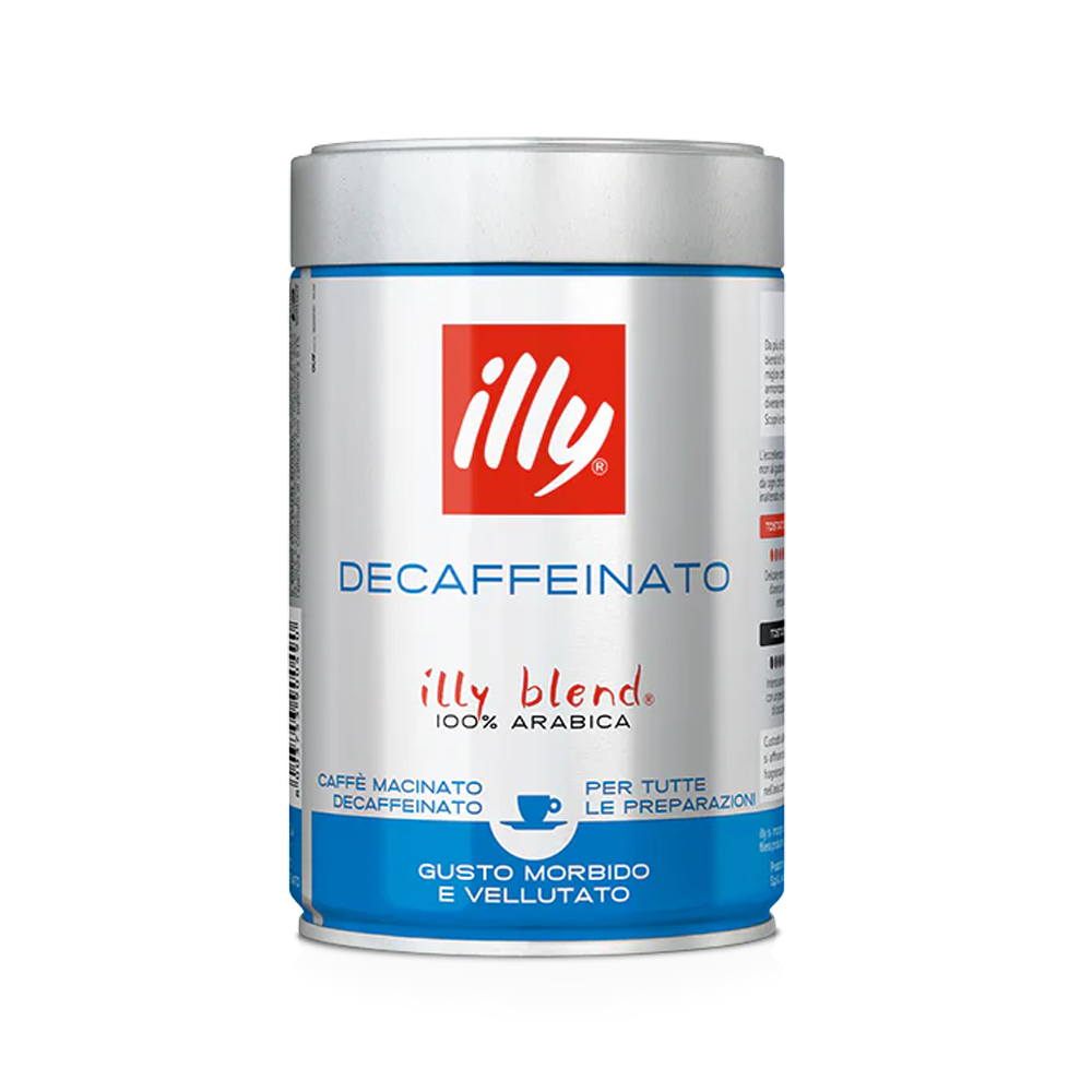 Кофе молотый Illy Macinato Decaffeinato 100% Арабика 250 г