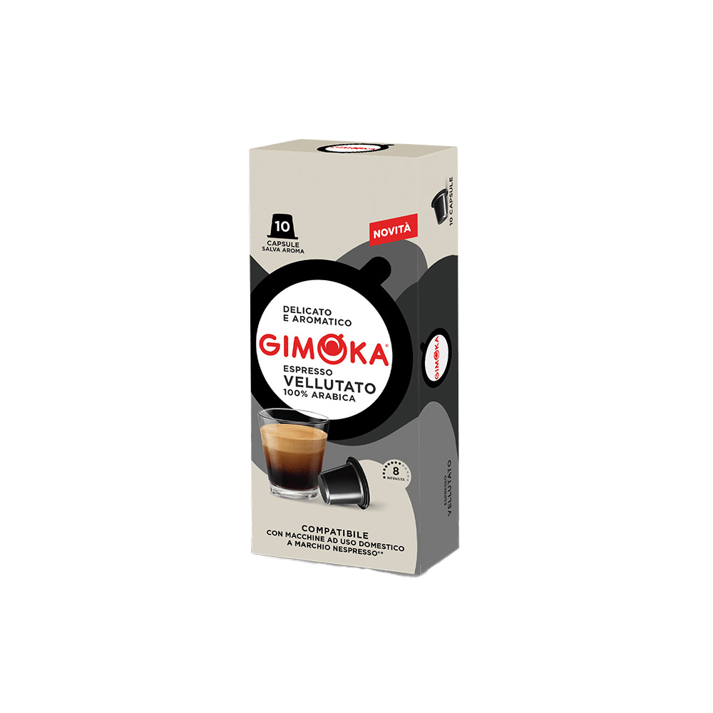 Кофе в капсулах для Nespresso Original Арабика Gimoka Vellutato 10 штук в упаковке