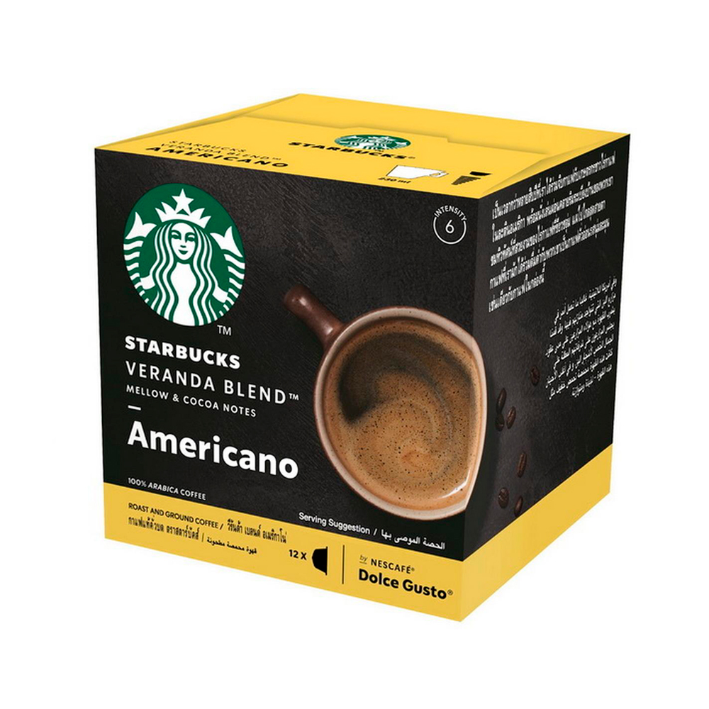 Кофе в капсулах для Dolce Gusto Арабика Starbucks Veranda Blend 12 штук в упаковке