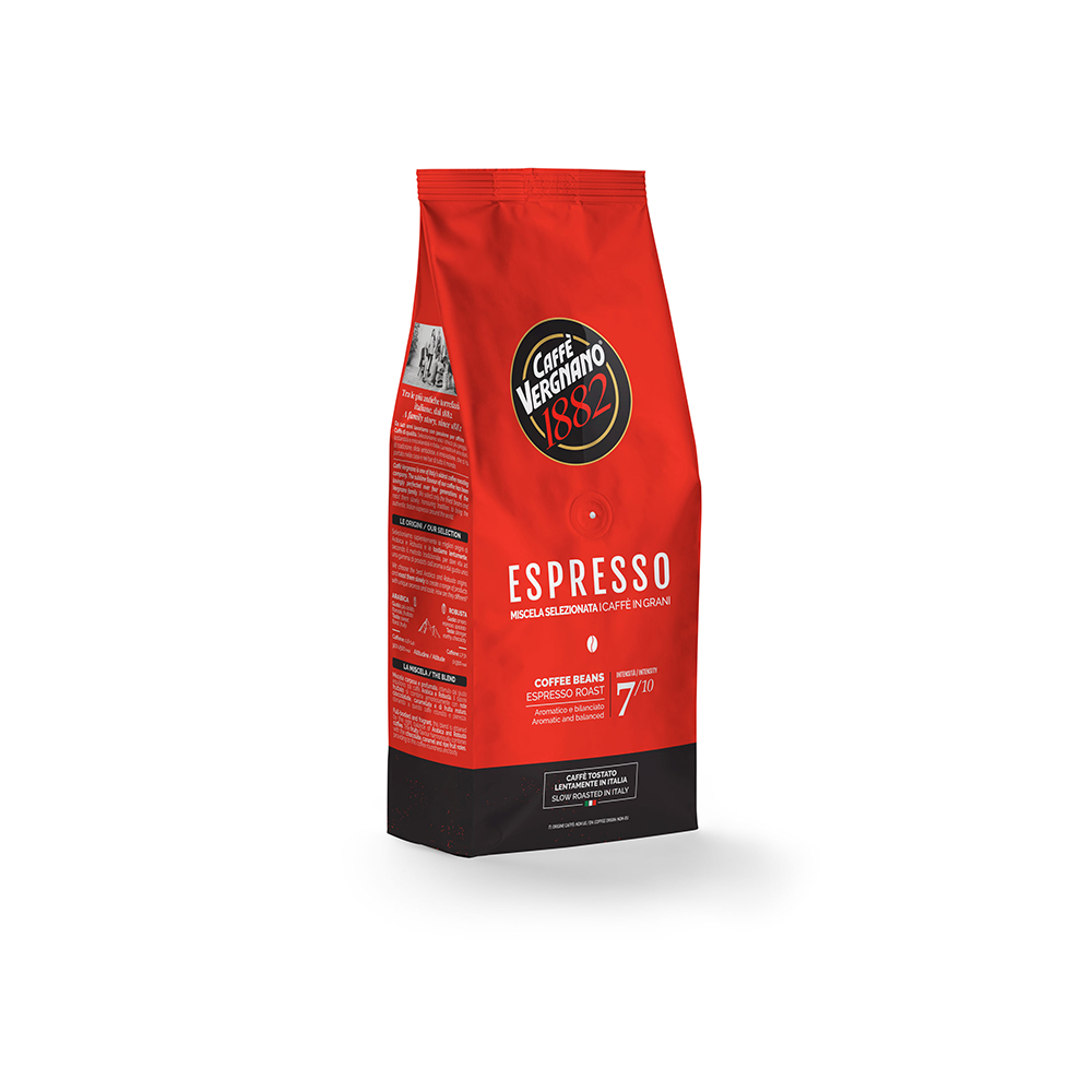 Кофе зерновой Арабика Робуста Vergnano Espresso 500 г