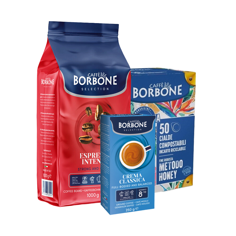 Кофе Caffe Borbone Triple Mix Арабика и Робуста 1 кг+