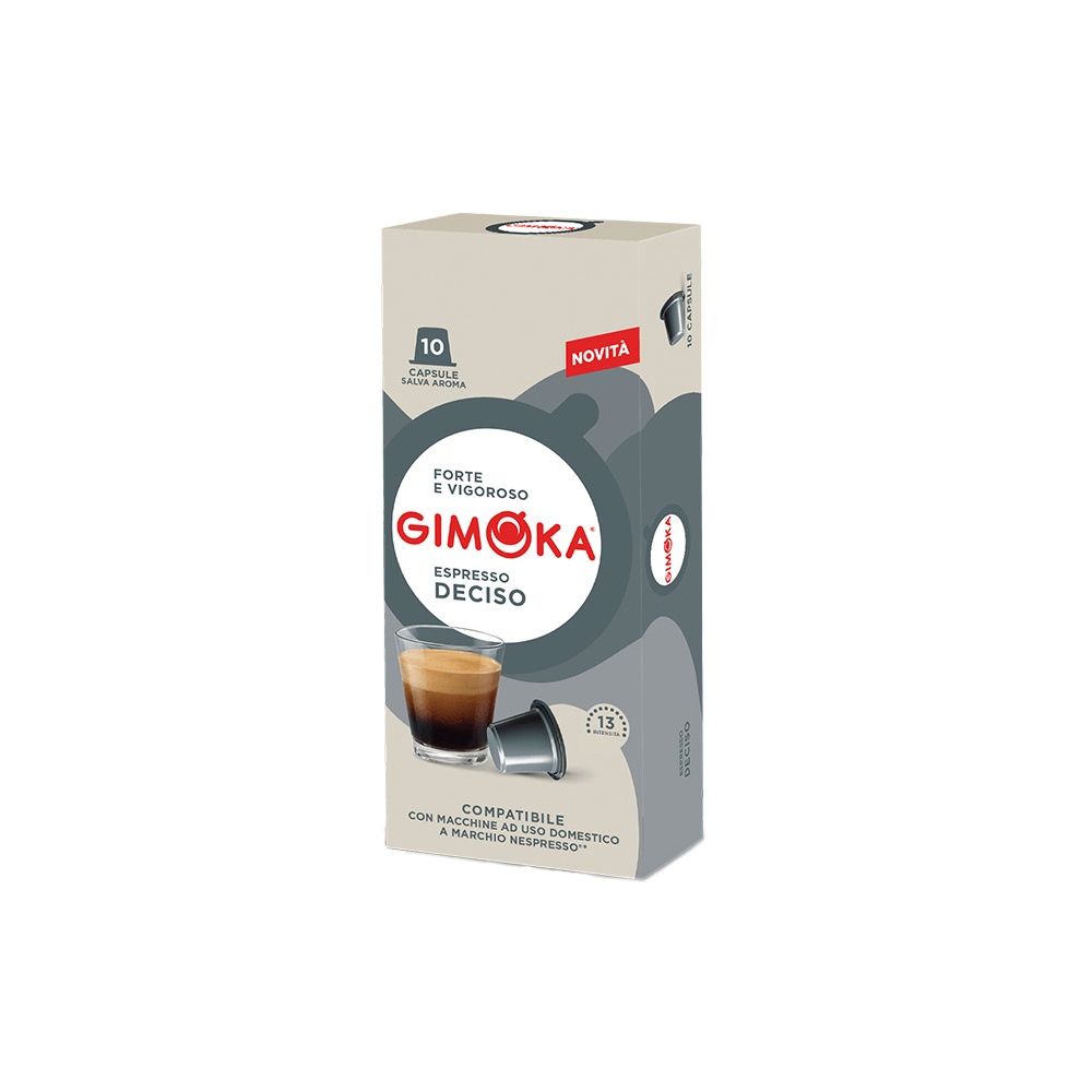 Кофе в капсулах для Nespresso Original Арабика и Робуста Gimoka Deciso 10 штук в упаковке