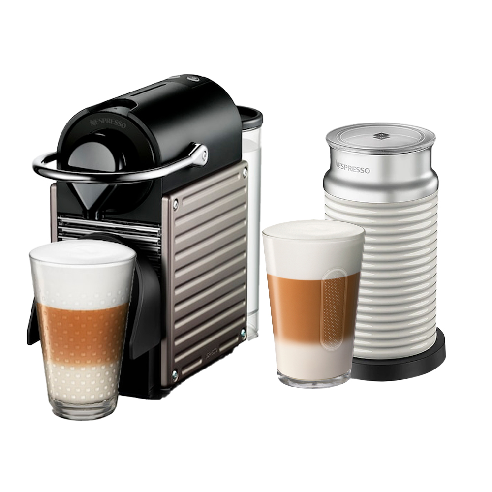 Капсульная Кофемашина Nespresso Krups Pixie Electric Titan & Aeroccino 3 C61