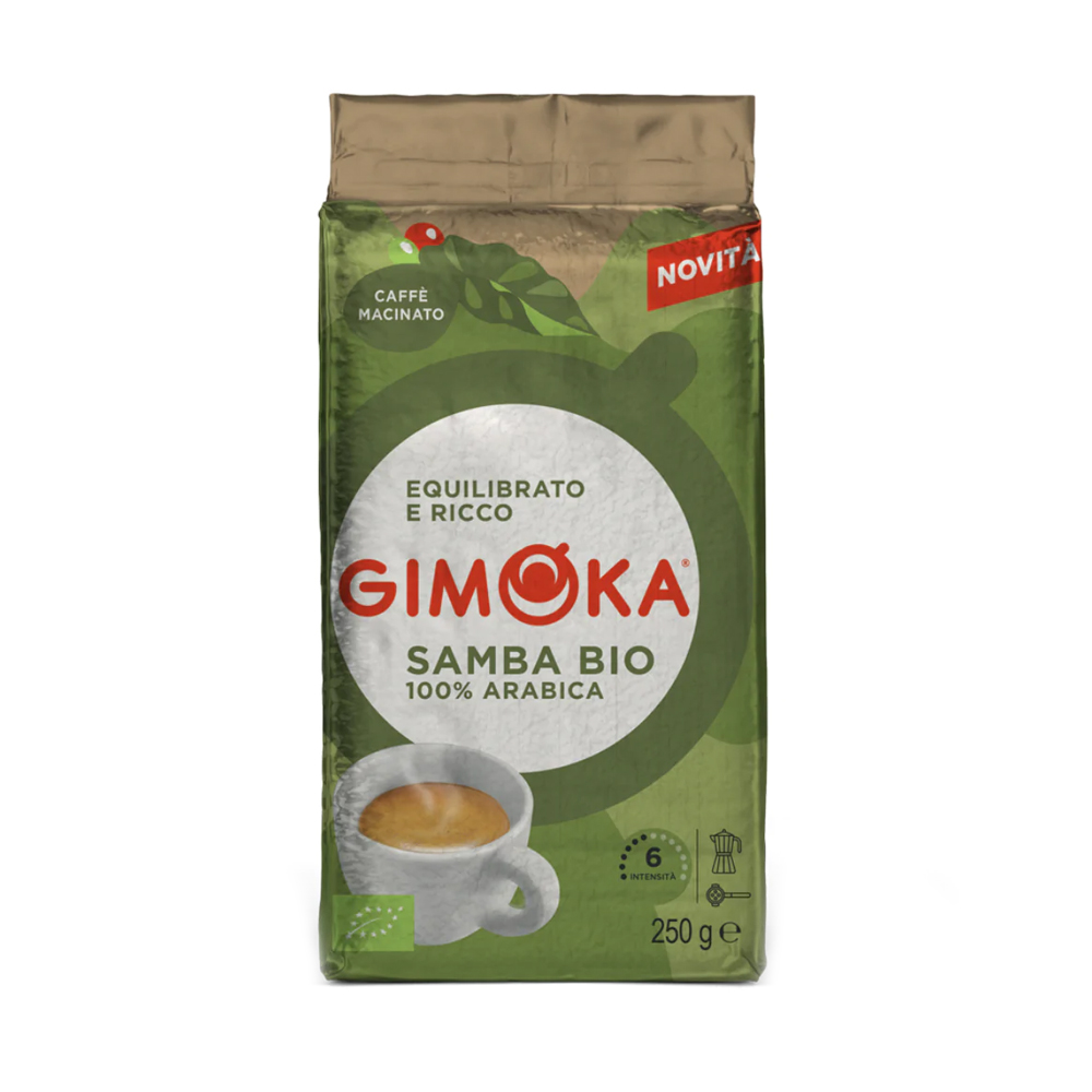 Кофе Молотый 100% Арабика Gimoka Samba Biologico 250 г