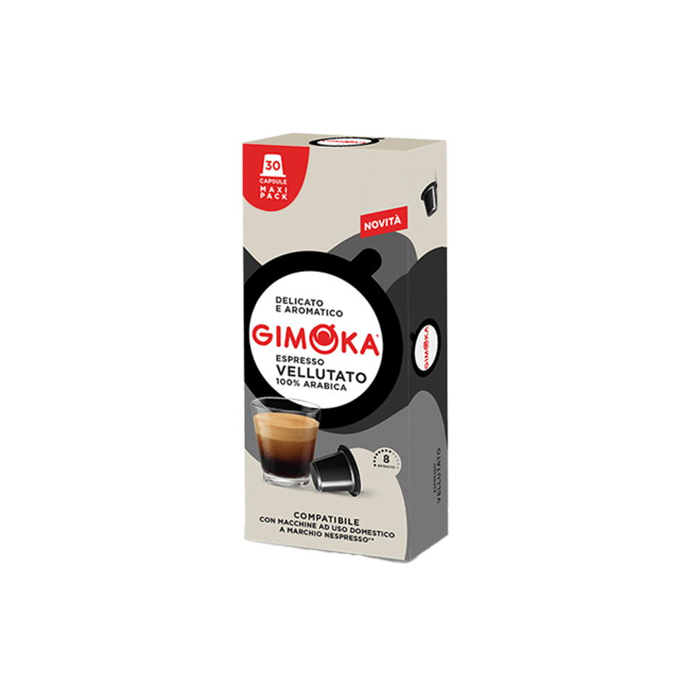 Кофе в капсулах для Nespresso Original Арабика Gimoka Vellutato 30 штук в упаковке