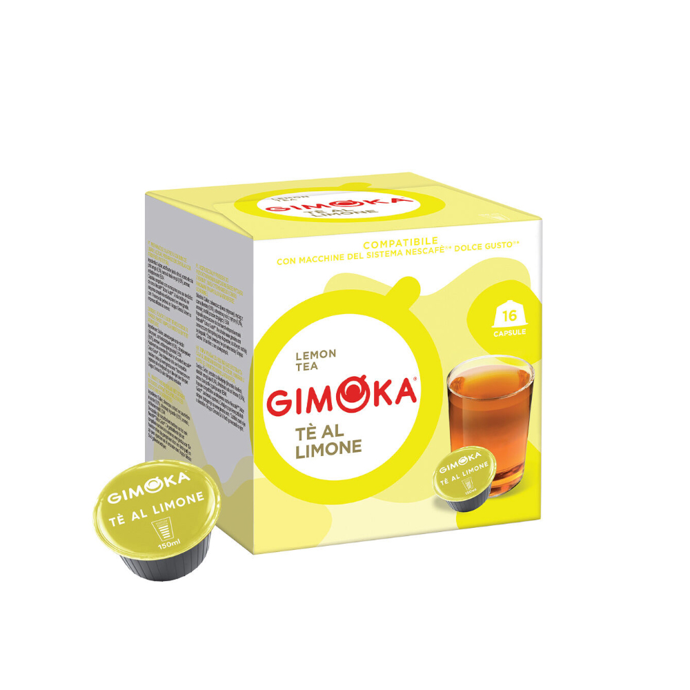 Чай в капсулах для Dolce Gusto Gimoka Lemon Tea 16 штук в упаковке