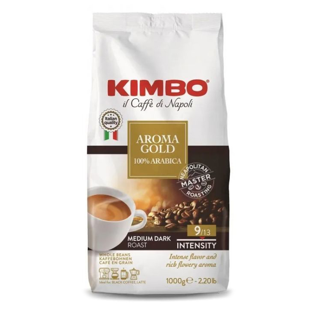 Кофе зерновой Kimbo Aroma Gold Arabica 100% Арабика 1 кг
