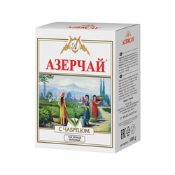 Чёрный чай с чабрецом • 100 г • Азерчай