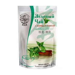 Зелёный чай с корицей и мятой • 100 г • Черный Дракон