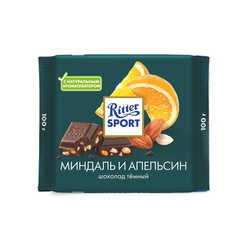 Шоколад темный Ritter Sport Миндаль и Апельсин 100 г