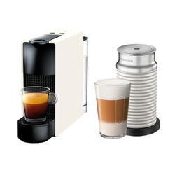 Essenza Mini Pure White & Aeroccino 3 White • Nespresso Original