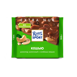 Кешью • 100 г • Ritter Sport • Шоколад молочный