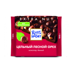 Лесной орех • 100 г • Ritter Sport • Шоколад темный