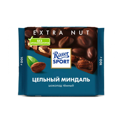 Миндаль • 100 г • Ritter Sport • Шоколад темный