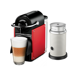 Pixie Сarmine & Aeroccino 3 White • Nespresso Original