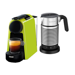 Essenza Mini Bold Lime Green & Aeroccino 4 • Nespresso Original