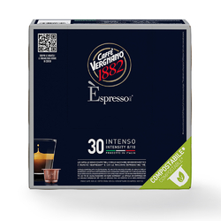 Кофе в капсулах для Nespresso Original Арабика и Робуста Vergnano Intenso 30 штук в упаковке