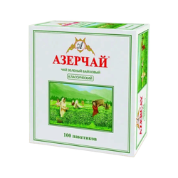 Зелёный чай • 100 пакетиков • Азерчай