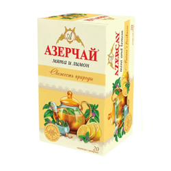 Травяной чай Свежесть природы с мятой и лимоном • 20 пакетиков • Азерчай