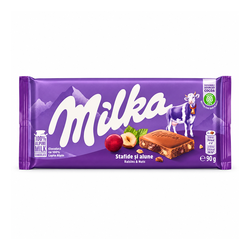 Шоколад молочный Milka Raisins & Hazelnuts 90 г