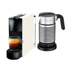 Essenza Mini Pure White & Aeroccino 4 • Nespresso Original